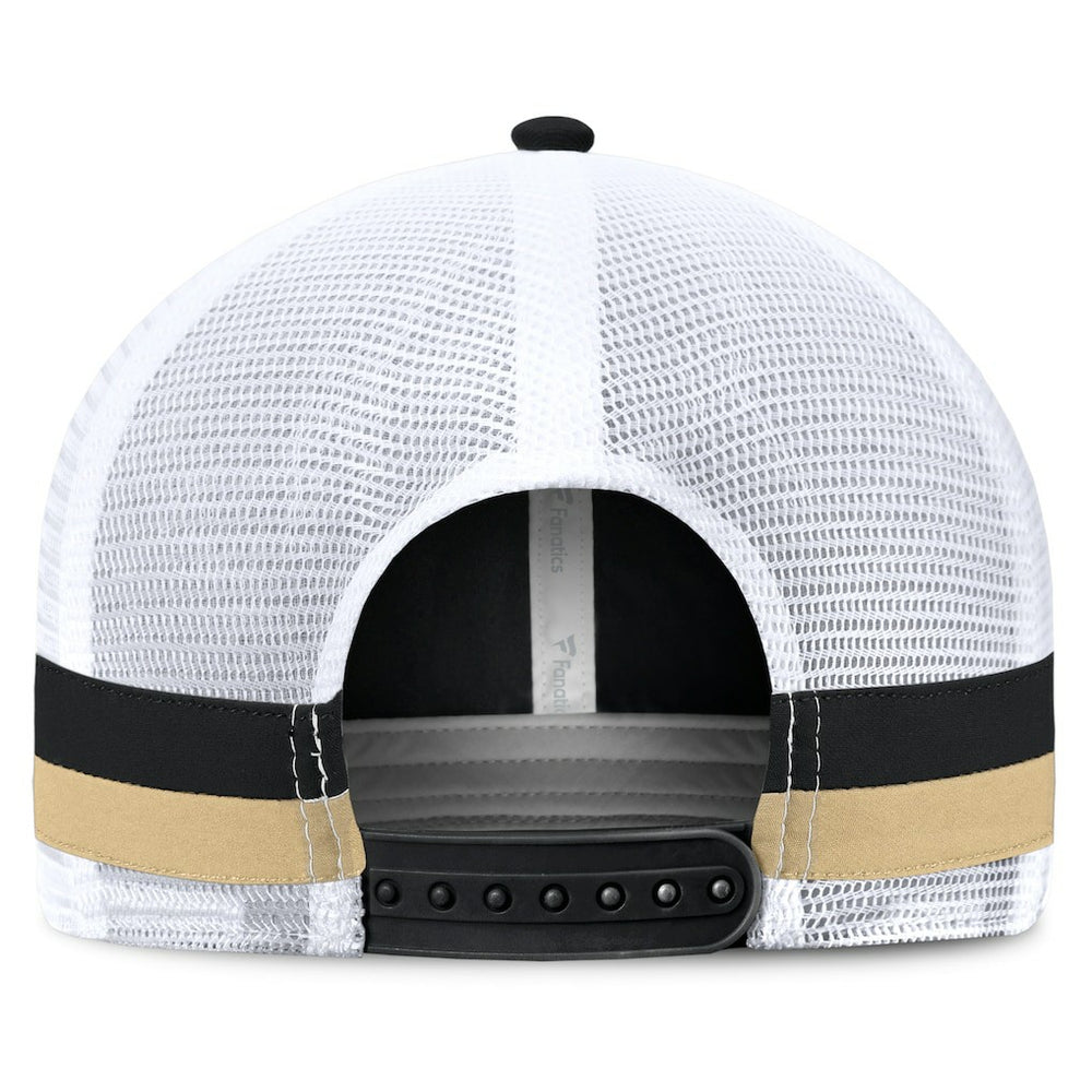 Fundamentals Side Stripe Trucker Adjustable Hat - New Orleans Saints Hats