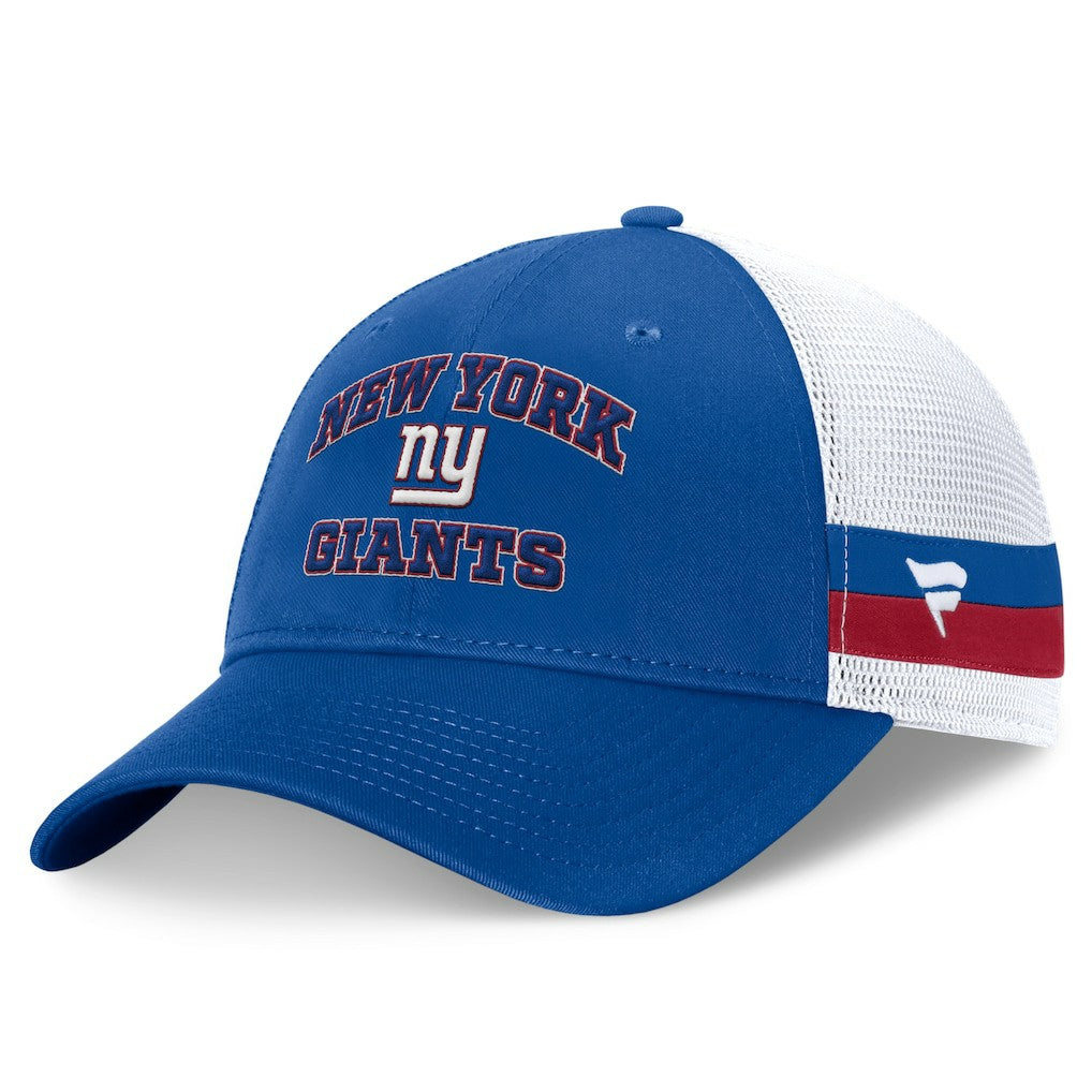 Fundamentals Side Stripe Trucker Adjustable Hat - New York Giants Hats
