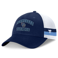 Fundamentals Side Stripe Trucker Adjustable Hat - Tennessee Titans Hats