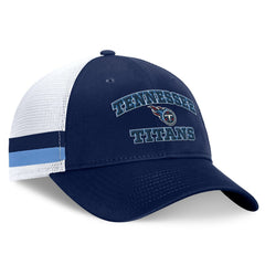 Fundamentals Side Stripe Trucker Adjustable Hat - Tennessee Titans Hats