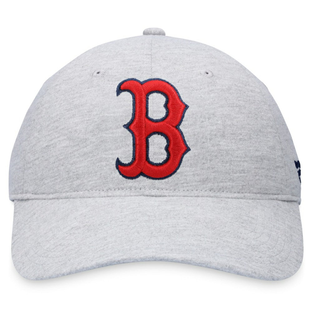 Heather Gray Boston Red Sox Fanatics Logo Adjustable Hat