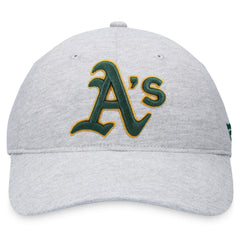 Heather Gray Athletics Fanatics Logo Adjustable Hat