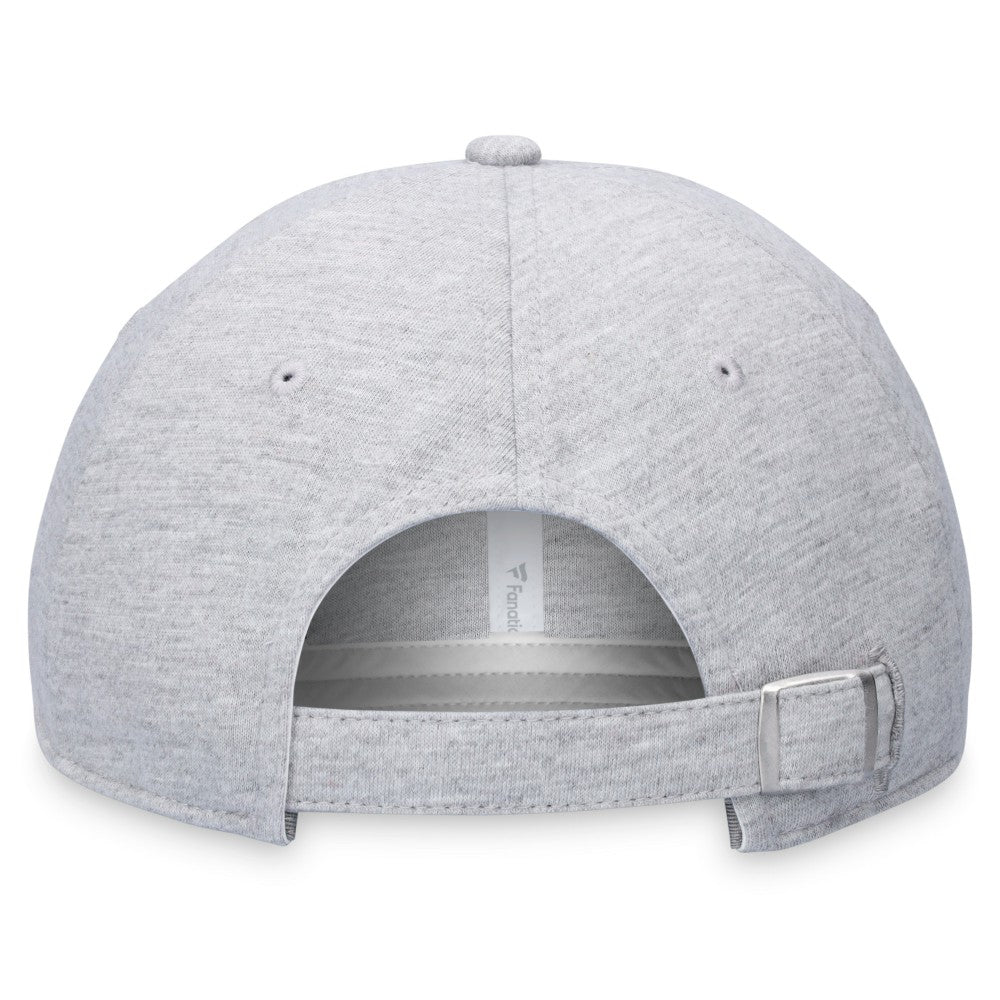 Heather Gray Miami Marlins Fanatics Logo Adjustable Hat