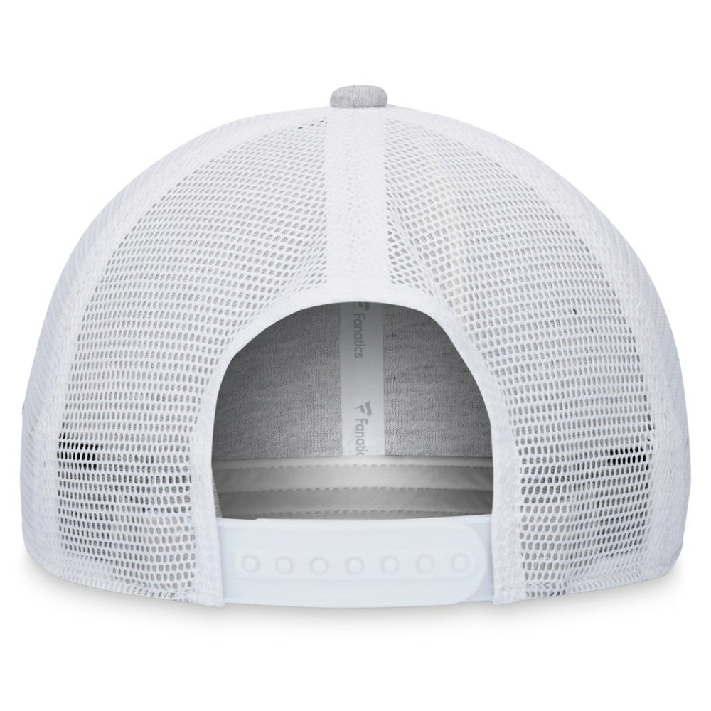 Heather Gray/White Chicago White Sox Fanatics Logo Trucker Adjustable Hat