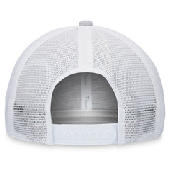 Heather Gray/White Washington Nationals Fanatics Logo Trucker Adjustable Hat