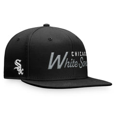 Black Chicago White Sox Fanatics Script Snapback Hat