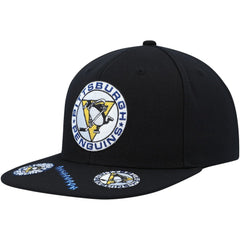 NHL Pittsburgh Penguins Mitchell & Ness Vintage Hat Trick Snapback Hat