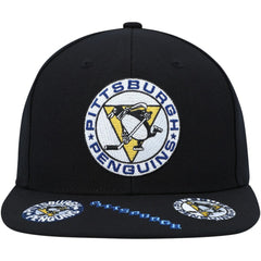 NHL Pittsburgh Penguins Mitchell & Ness Vintage Hat Trick Snapback Hat