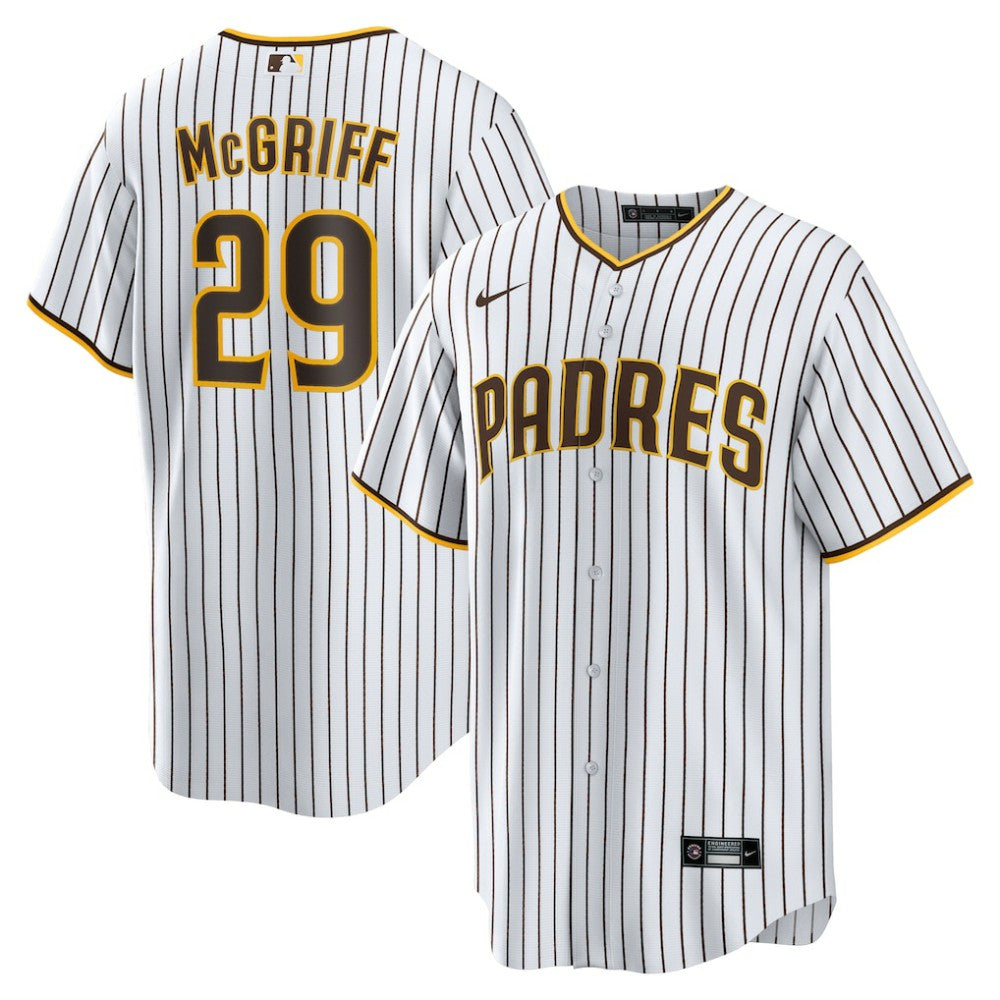 White Fred McGriff San Diego Padres Nike Home Retired Player Replica Jersey