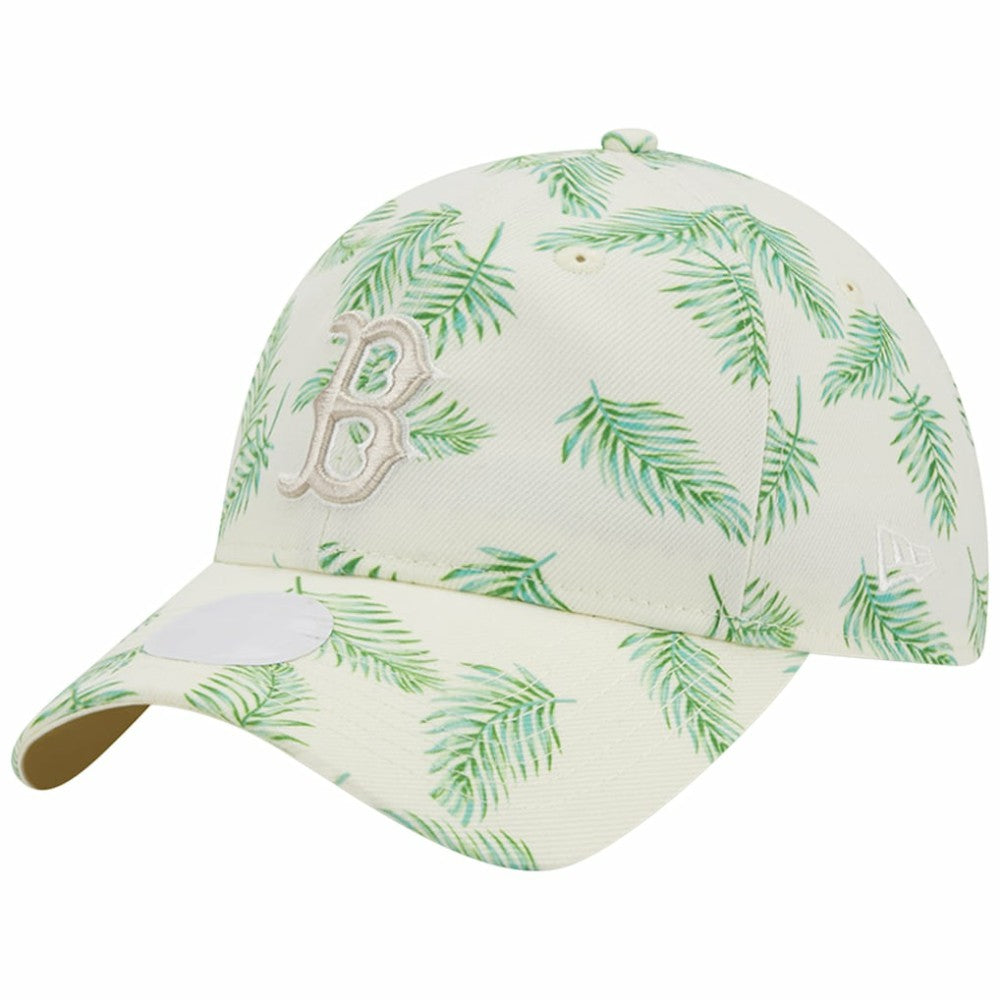 White Boston Red Sox New Era Women's Palms 9TWENTY Adjustable Hat