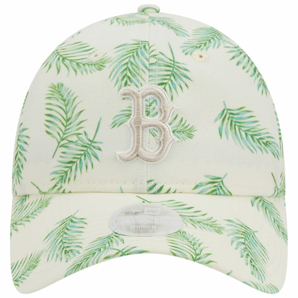 White Boston Red Sox New Era Women's Palms 9TWENTY Adjustable Hat