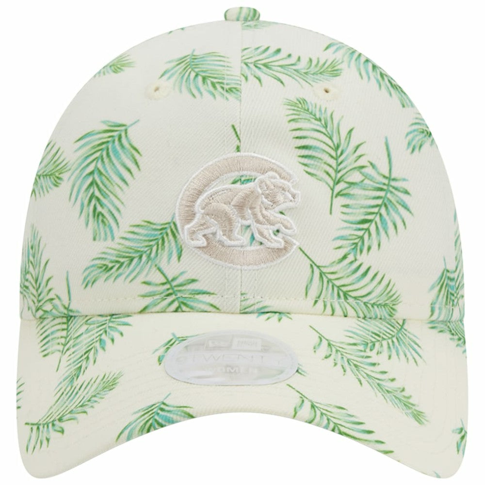 White Chicago Cubs New Era Women's Palms 9TWENTY Adjustable Hat