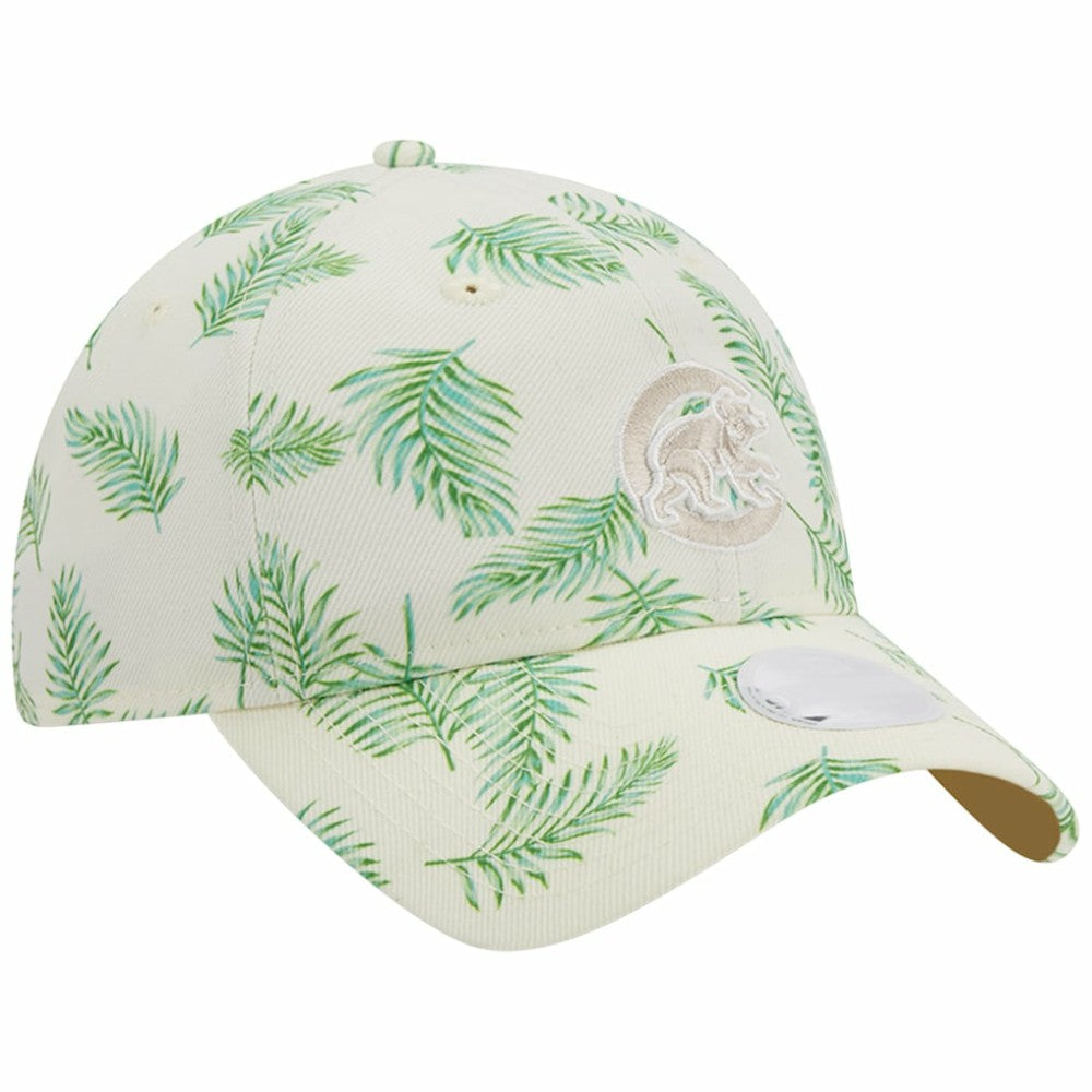 White Chicago Cubs New Era Women's Palms 9TWENTY Adjustable Hat