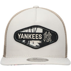 Natural New York Yankees New Era Retro Beachin' Patch A-Frame Trucker 9FIFTY Snapback Hat