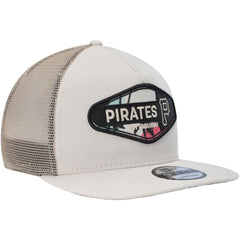 Natural Pittsburgh Pirates New Era Retro Beachin' Patch A-Frame Trucker 9FIFTY Snapback Hat