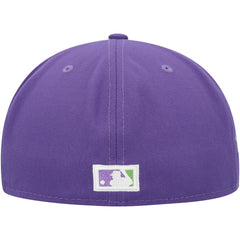 Purple Atlanta Braves New Era Lime Side Patch 59FIFTY Fitted Hat