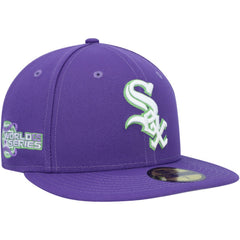 Purple Chicago White Sox New Era Lime Side Patch 59FIFTY Fitted Hat