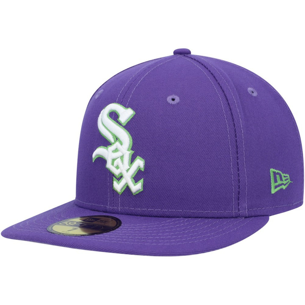 Purple Chicago White Sox New Era Lime Side Patch 59FIFTY Fitted Hat