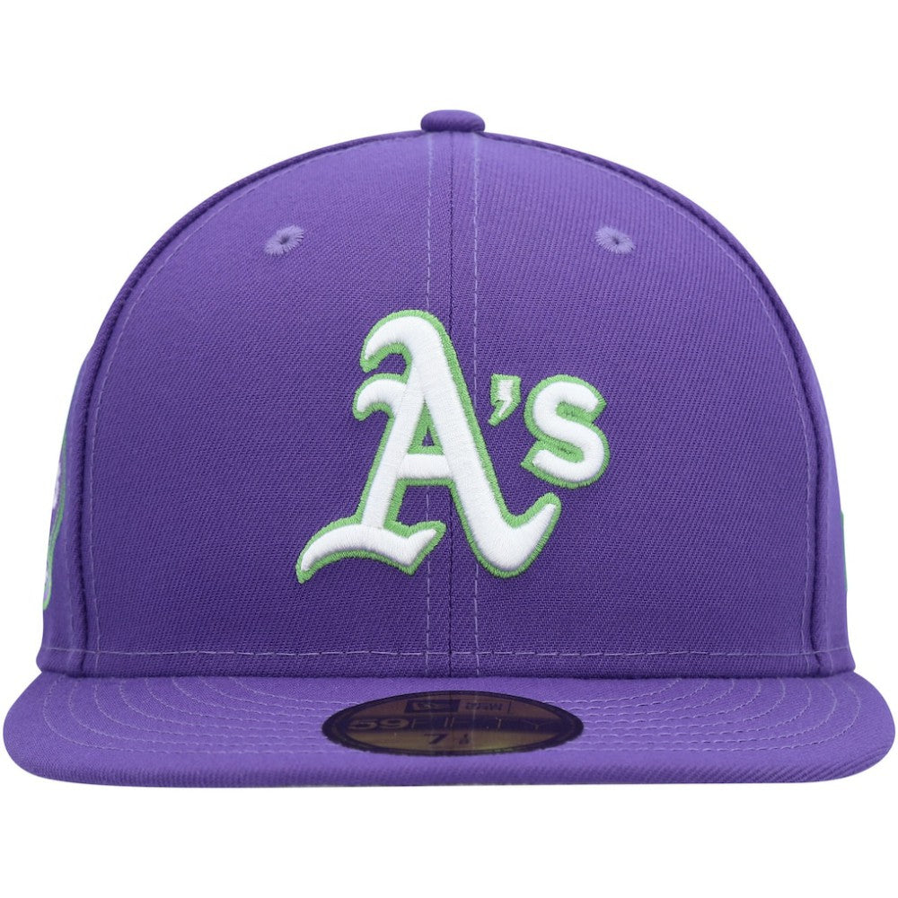 Purple Athletics New Era Lime Side Patch 59FIFTY Fitted Hat