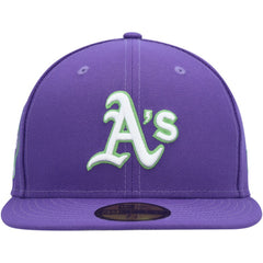 Purple Athletics New Era Lime Side Patch 59FIFTY Fitted Hat