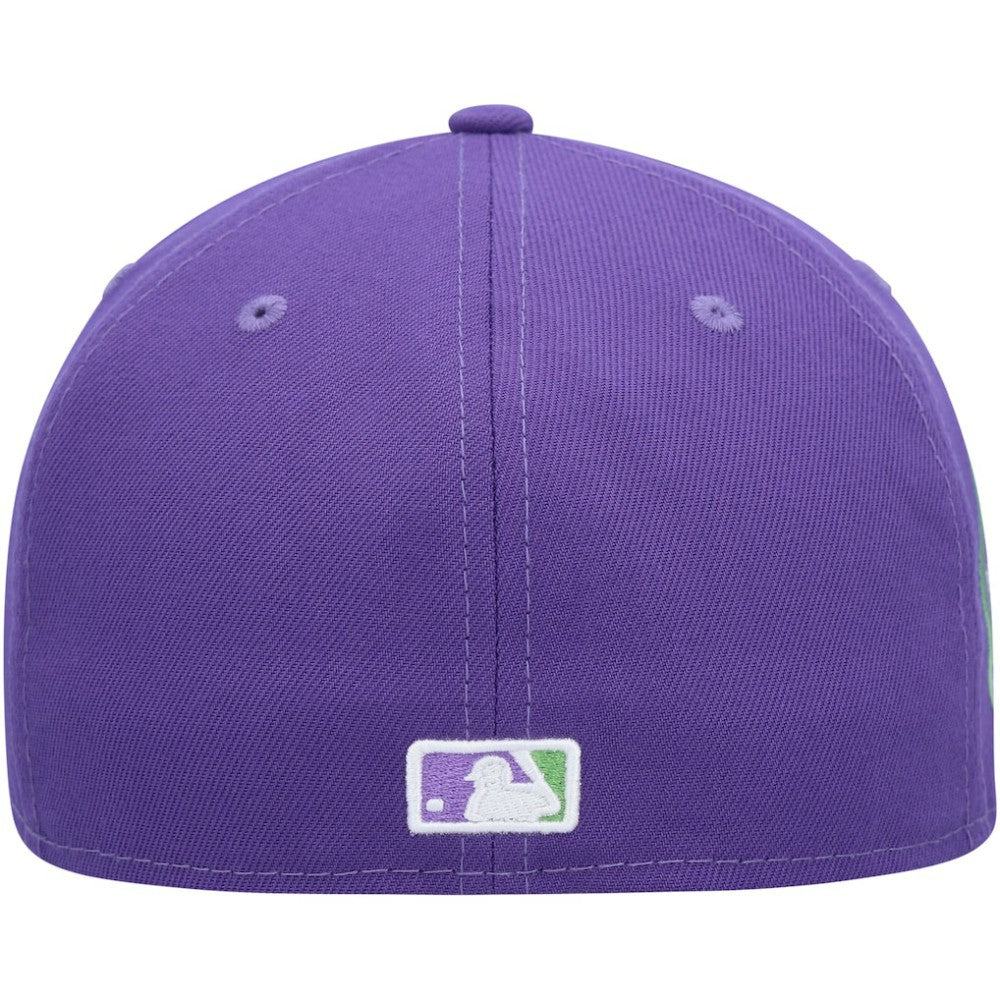 Purple Athletics New Era Lime Side Patch 59FIFTY Fitted Hat