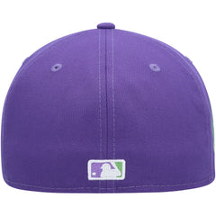 Purple Athletics New Era Lime Side Patch 59FIFTY Fitted Hat