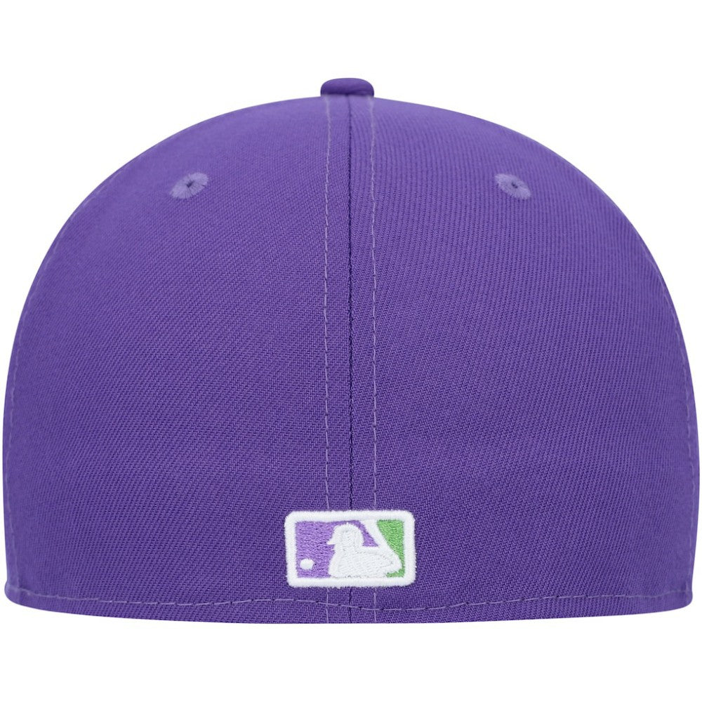 Purple Pittsburgh Pirates New Era Lime Side Patch 59FIFTY Fitted Hat