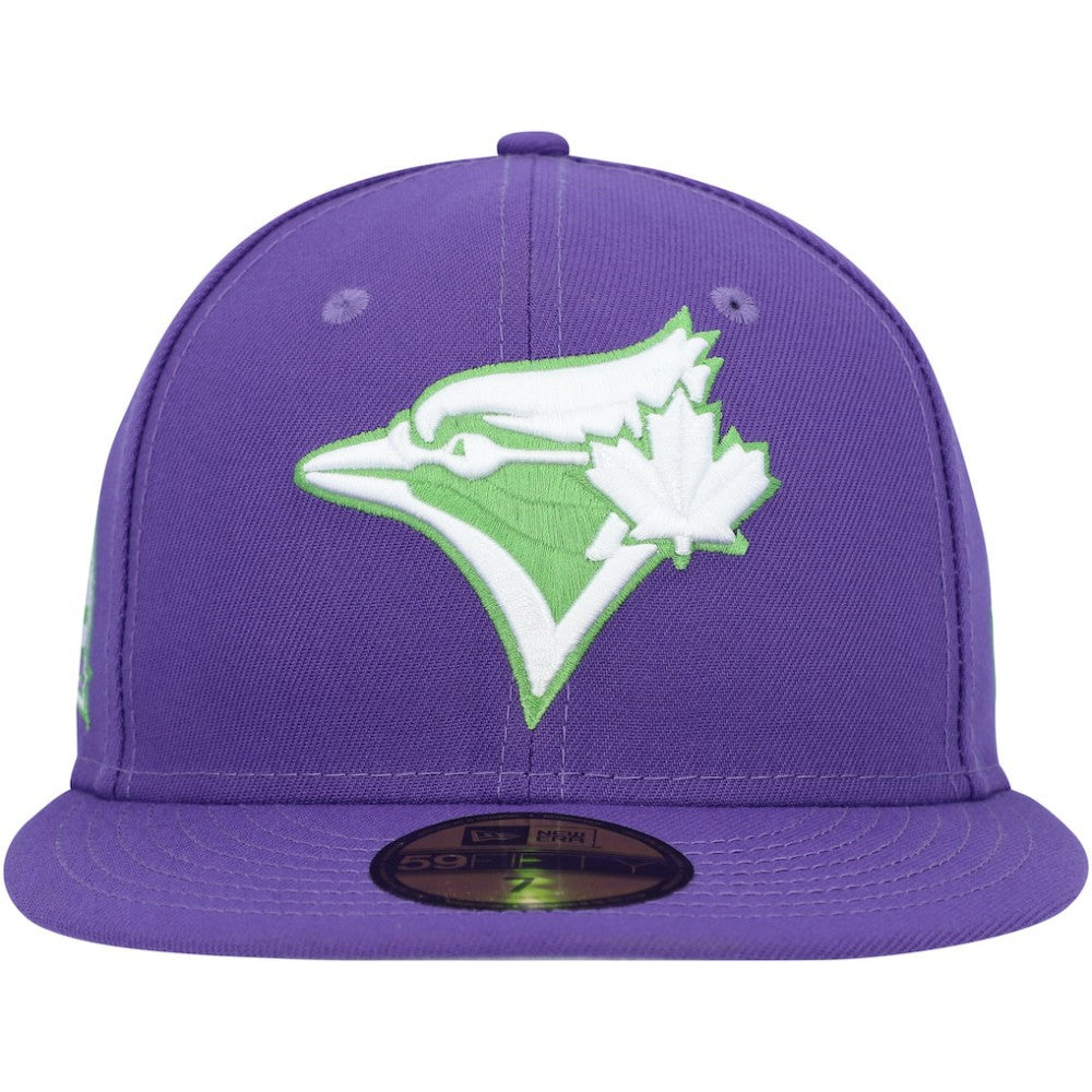 Purple Toronto Blue Jays New Era Lime Side Patch 59FIFTY Fitted Hat