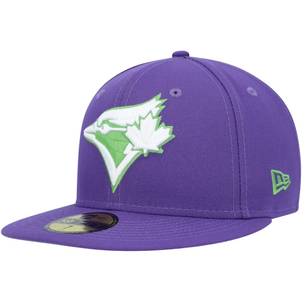 Purple Toronto Blue Jays New Era Lime Side Patch 59FIFTY Fitted Hat