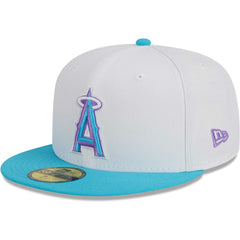 White Los Angeles Angels New Era  Vice 59FIFTY Fitted Hat