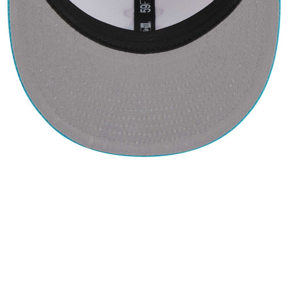 White Los Angeles Angels New Era  Vice 59FIFTY Fitted Hat