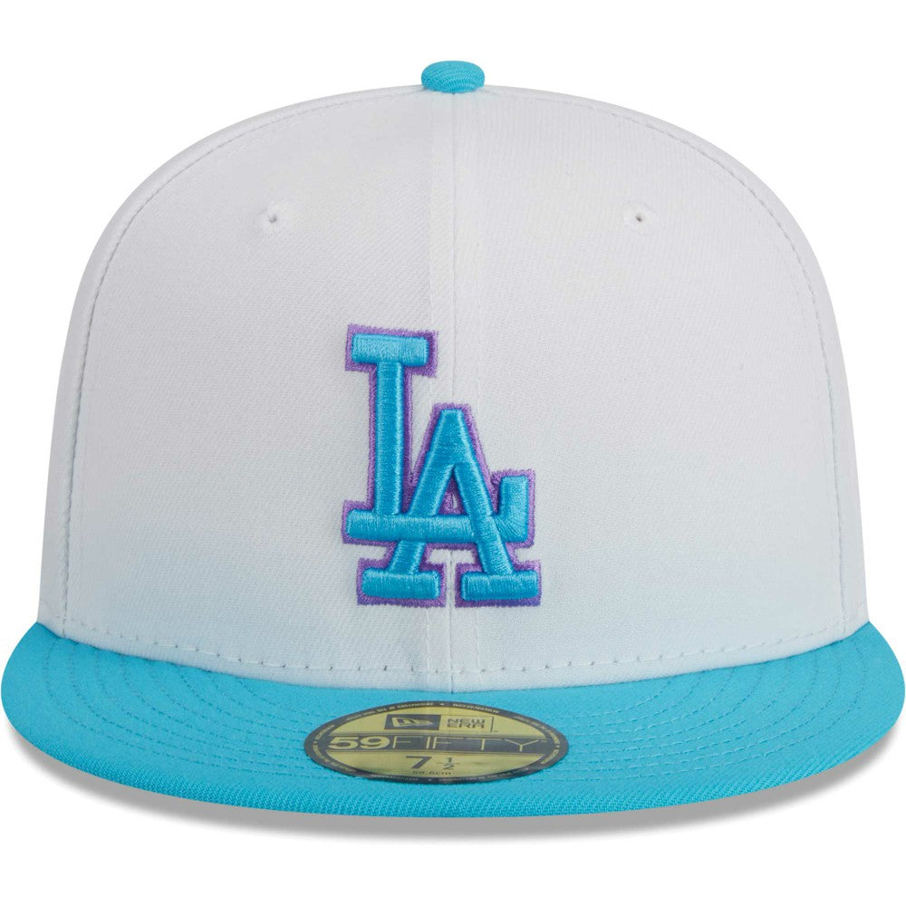 White Los Angeles Dodgers New Era  Vice 59FIFTY Fitted Hat