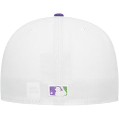 White Atlanta Braves New Era  Side Patch 59FIFTY Fitted Hat
