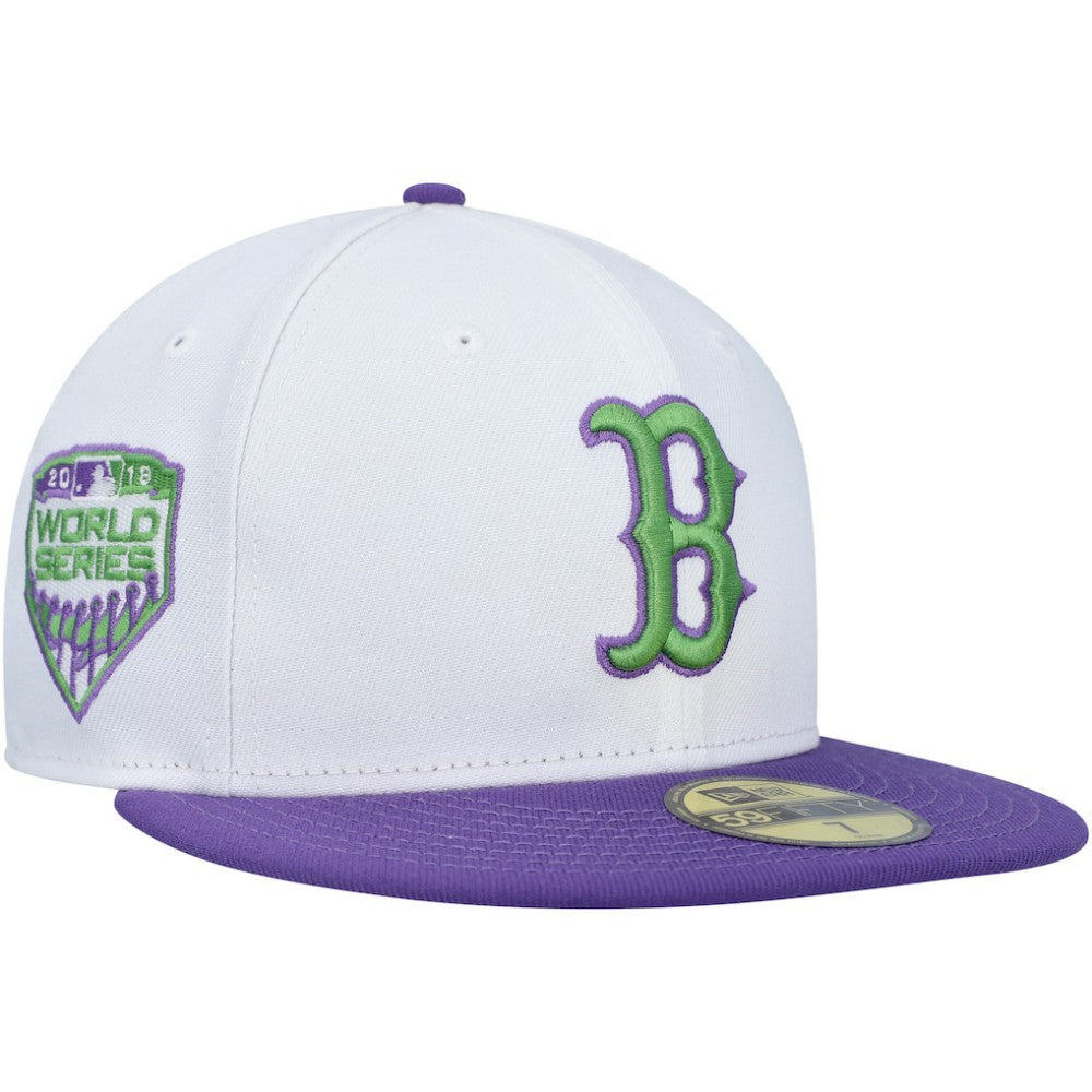 White Boston Red Sox New Era  Side Patch 59FIFTY Fitted Hat