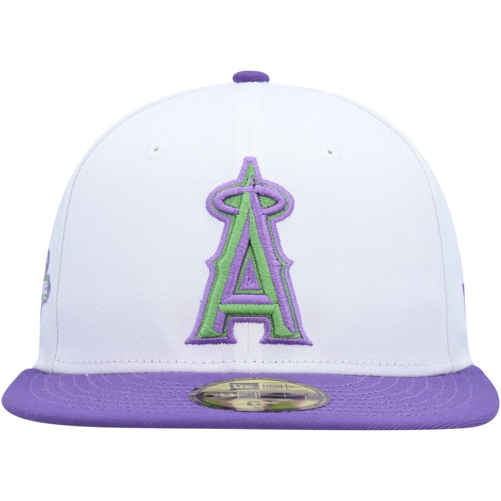 White Los Angeles Angels New Era 2002 World Series Side Patch 59FIFTY Fitted Hat