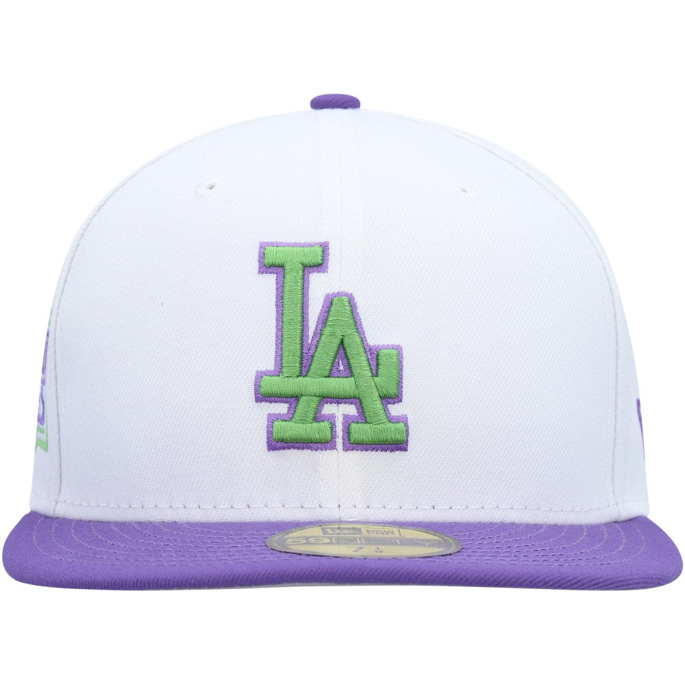 White Los Angeles Dodgers New Era 2020 World Series Side Patch 59FIFTY Fitted Hat