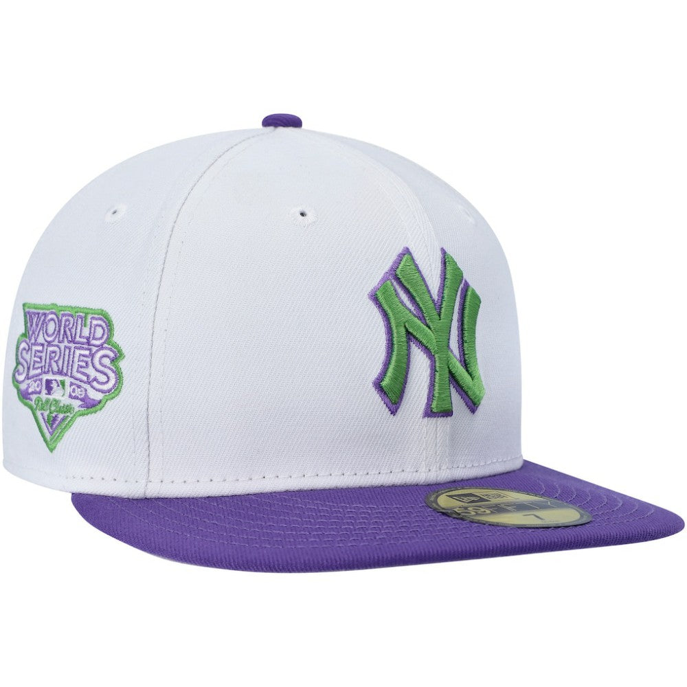 White New York Yankees New Era  Side Patch 59FIFTY Fitted Hat