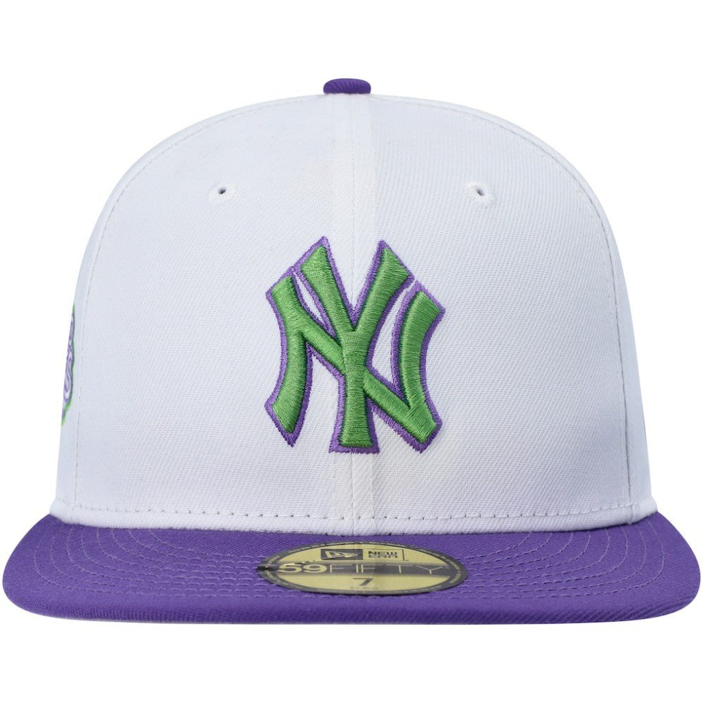 White New York Yankees New Era  Side Patch 59FIFTY Fitted Hat