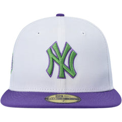White New York Yankees New Era  Side Patch 59FIFTY Fitted Hat