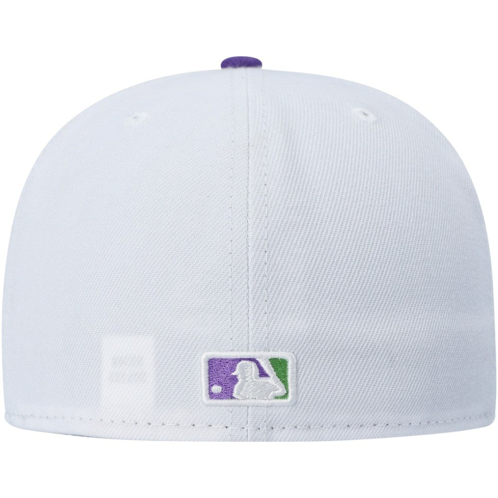 White New York Yankees New Era  Side Patch 59FIFTY Fitted Hat