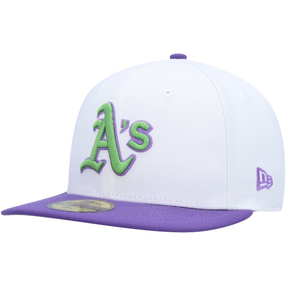 White Athletics New Era 1989 World Series Side Patch 59FIFTY Fitted Hat