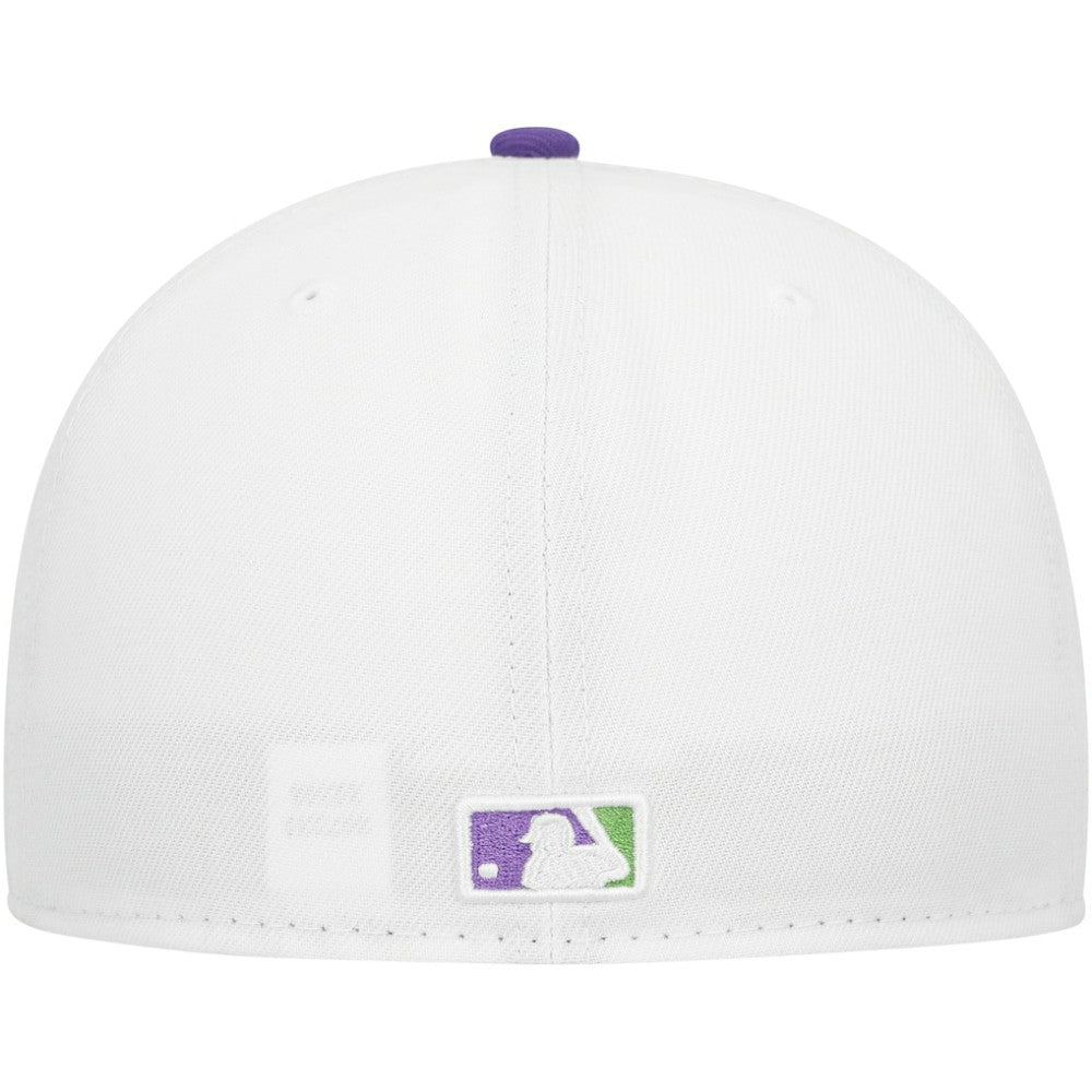 White Tampa Bay Rays New Era  Side Patch 59FIFTY Fitted Hat