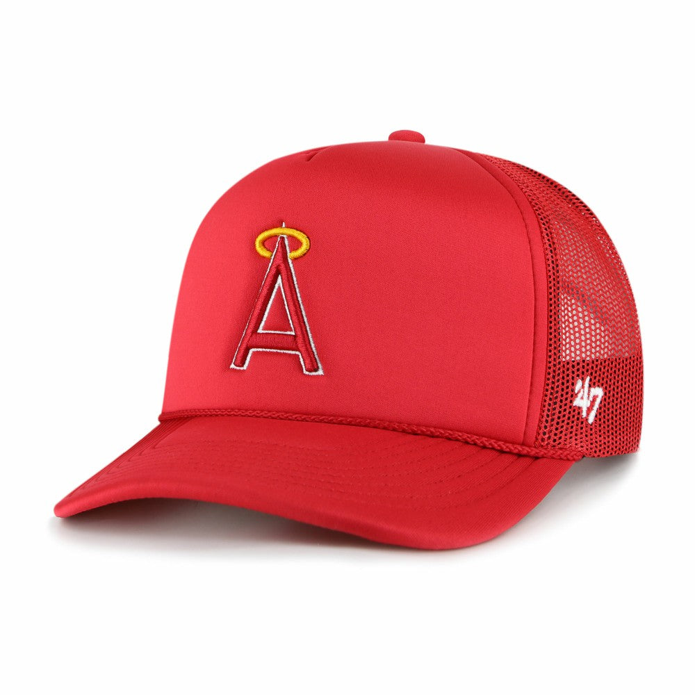 Red Los Angeles Angels '47 Foam Logo Trucker Adjustable Hat