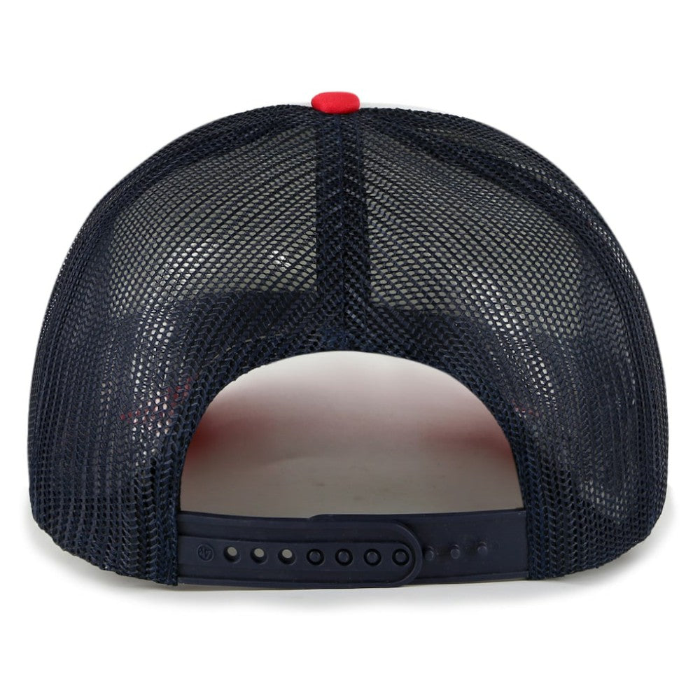 White Boston Red Sox '47 Foam Front Script Trucker Snapback Hat
