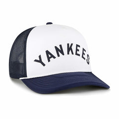 White New York Yankees '47 Foam Front Script Trucker Snapback Hat