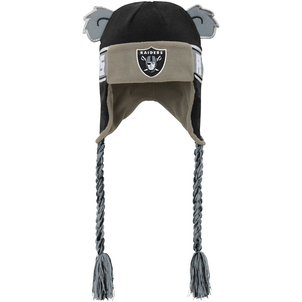 Youth Wordmark Ears Trooper Knit Hat - Las Vegas Raiders Hats