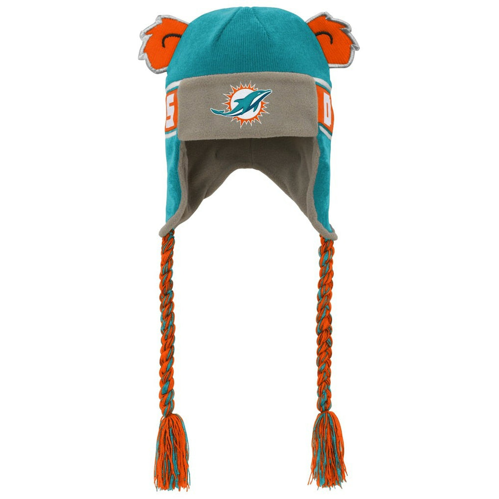 Youth Wordmark Ears Trooper Knit Hat - Miami Dolphins Hats