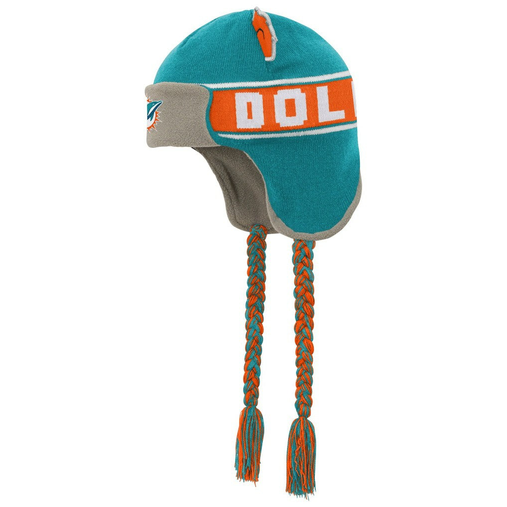 Youth Wordmark Ears Trooper Knit Hat - Miami Dolphins Hats