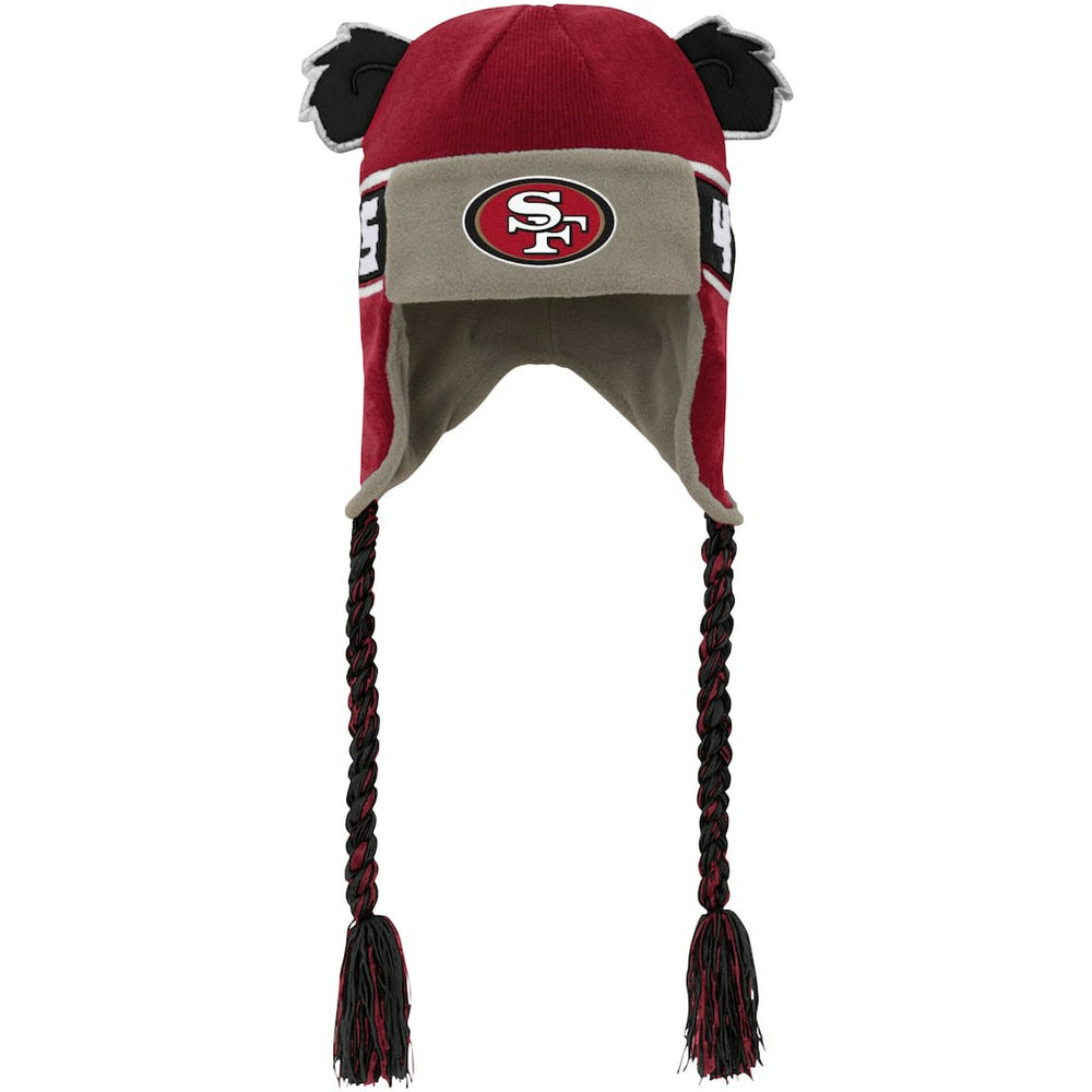 Youth Wordmark Ears Trooper Knit Hat - San Francisco 49ers Hats