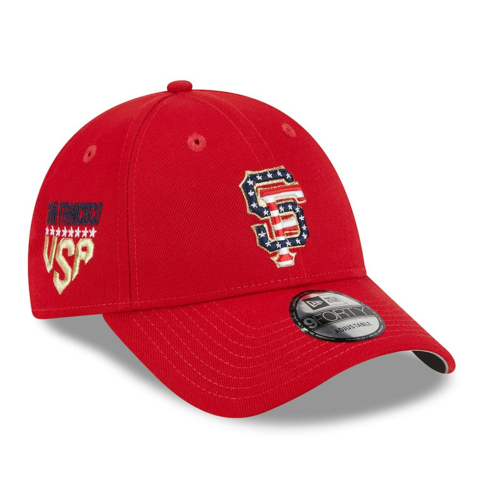 Red San Francisco Giants New Era 2023 Fourth of July 9FORTY Adjustable Hat